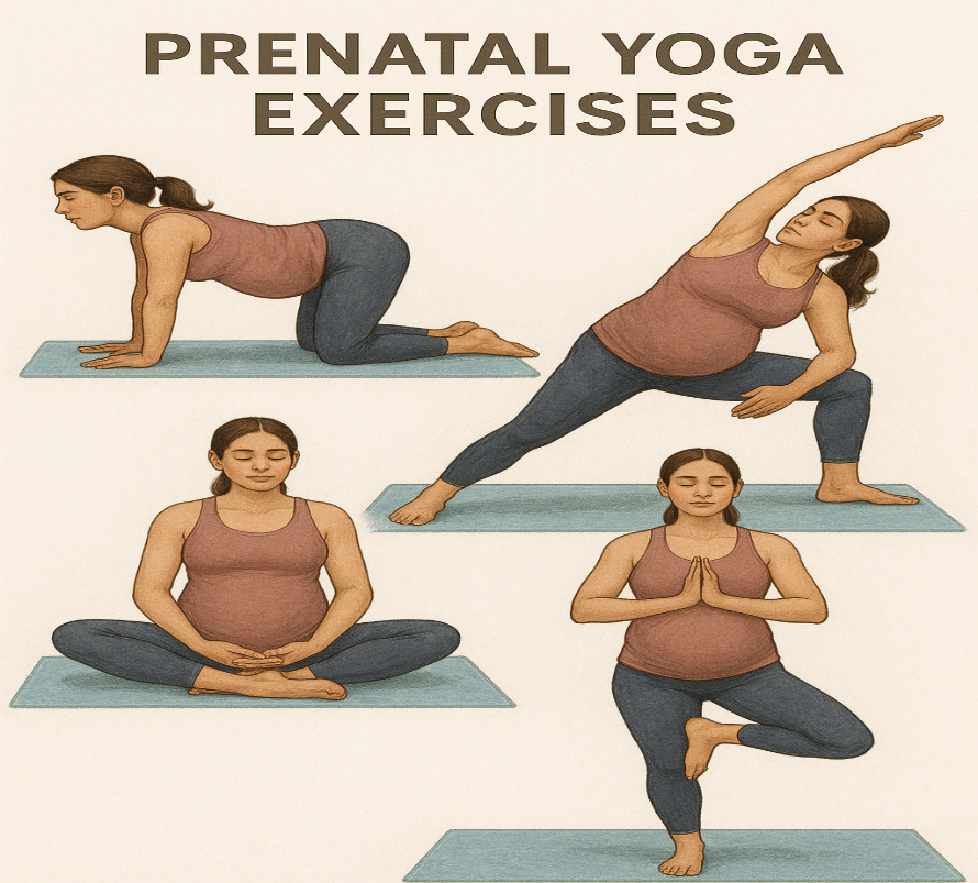 Prenatal yoga exercises
