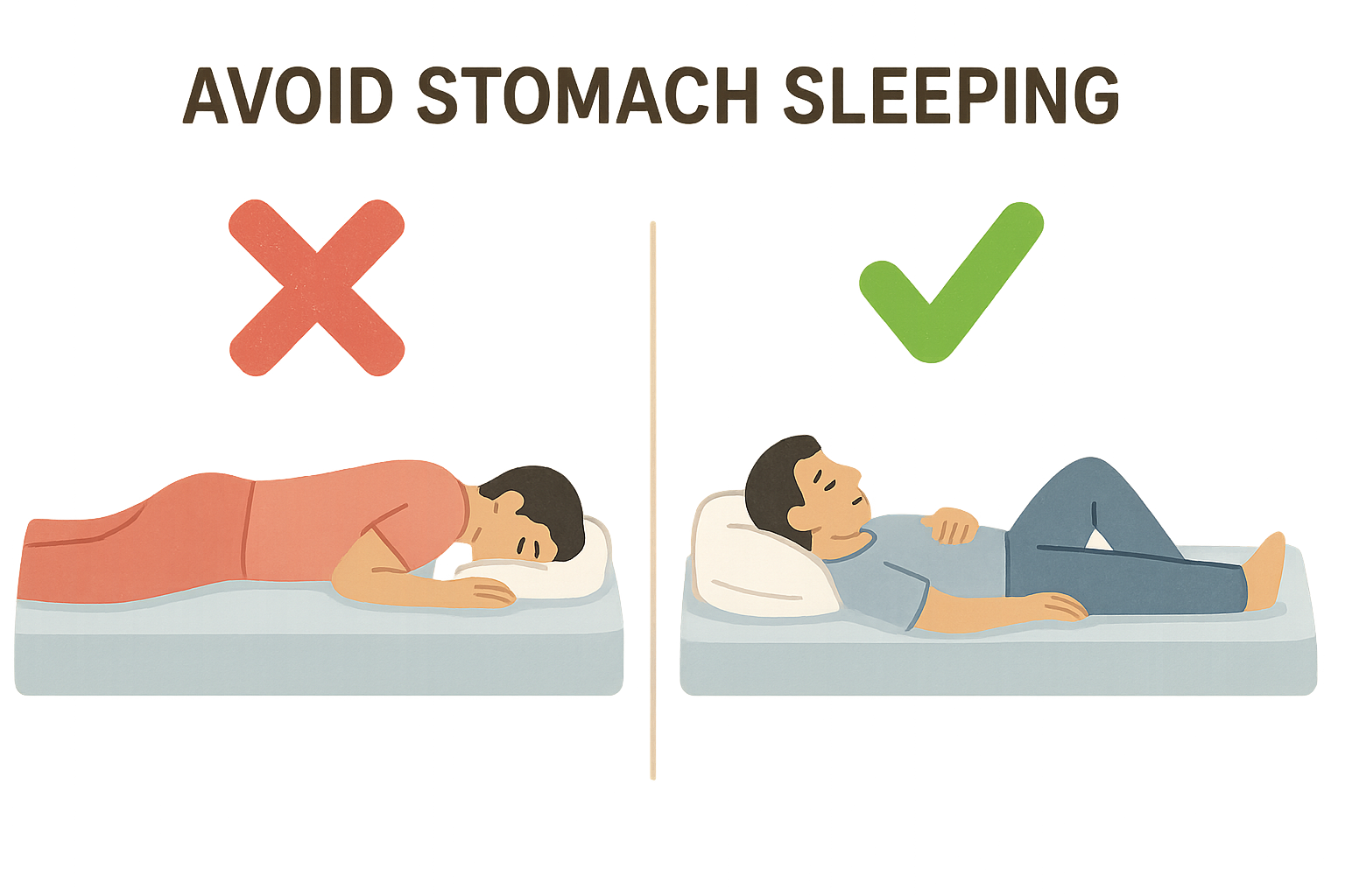 Avoid Stomach Sleeping