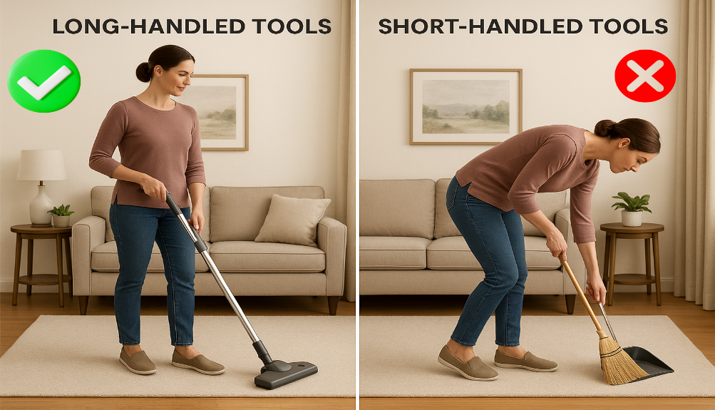 Vacuuming and Sweeping Technique