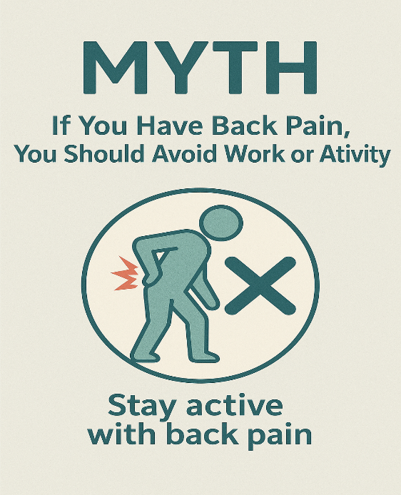 Myth_If You Have Back Pain, You Should Avoid Work or Activity