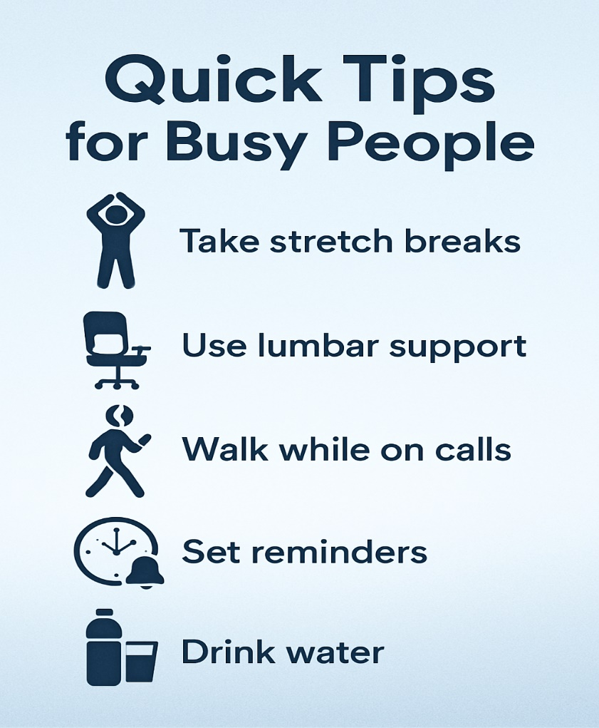 Quick tips for busy people