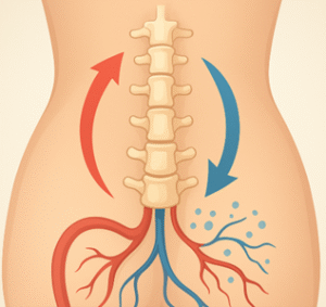Blood Flow Around Spine