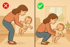 bending at the waist