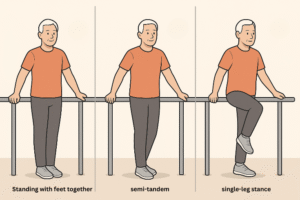 Old man static Balance