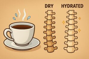 dry and hydrated spine