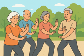 tai chi movements or gentle yoga