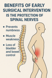 Benefits of early surgery
