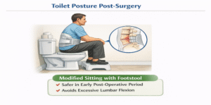 Post Surgery Toilet Posture