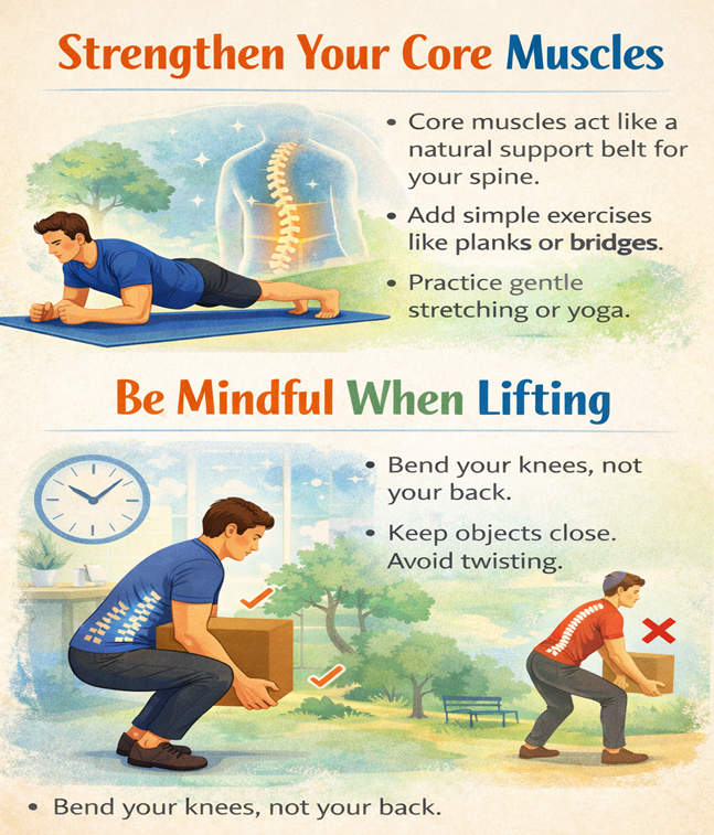 Strengthen Your Core Muscles to protect your spine