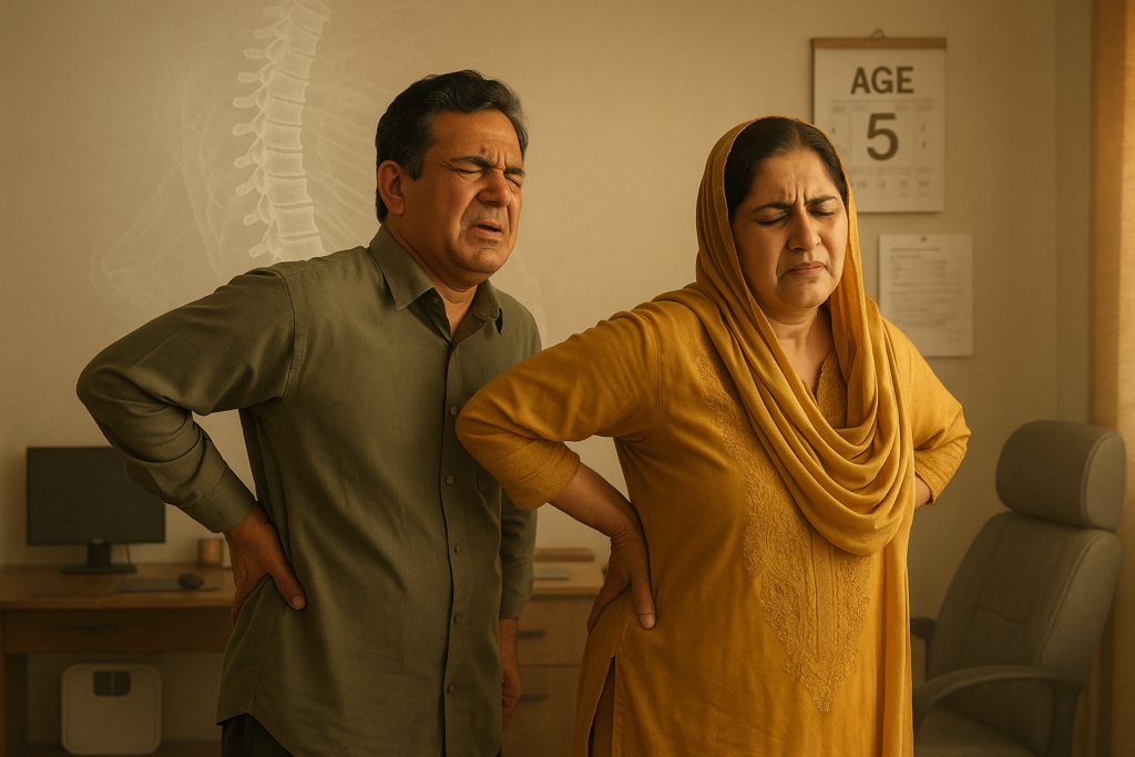 Causes of Chronic Back Pain in Middle-Aged Adults in Pakistan