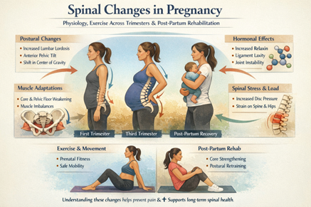 Spinal changes in pregnancy
